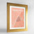 Framed Cherrywood Neighbourhood of Austin Map Art Print 24x36" Gold frame Point Two Design Group