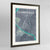 Clarksville of Austin Map Art Print - Framed