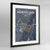 Framed Noe Valley, San Francisco Map Art 24x36" Contemporary Black frame Point Two Design Group