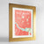 Framed East Austin Neighbourhood of Austin Map Art Print 24x36" Gold frame Point Two Design Group