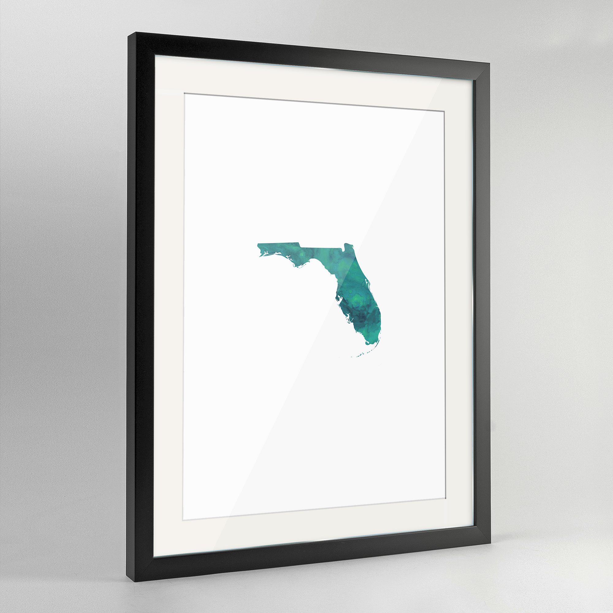 Florida Word Art Print - "Watercolor" - Point Two Design