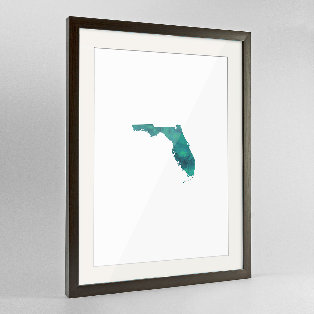 Florida Word Art Frame Print - &quot;Watercolor&quot;