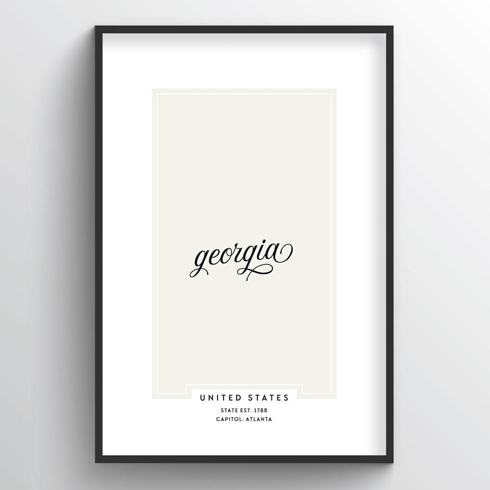 Georgia Word Art - "Script"