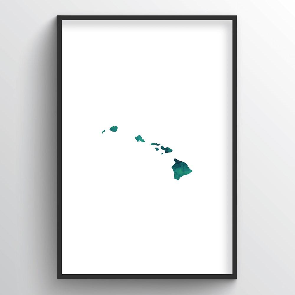 Hawaii Word Art - "Watercolor"