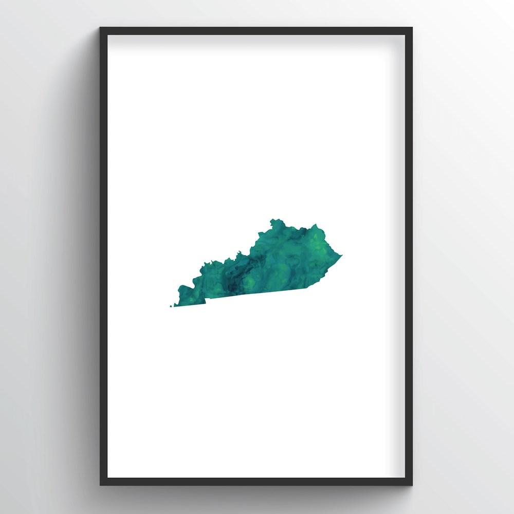 Kentucky Word Art - "Watercolor"