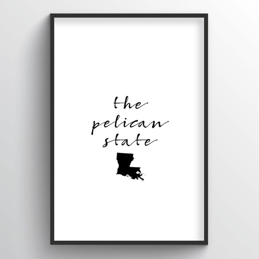 Louisiana Word Art - &quot;Slogan&quot;