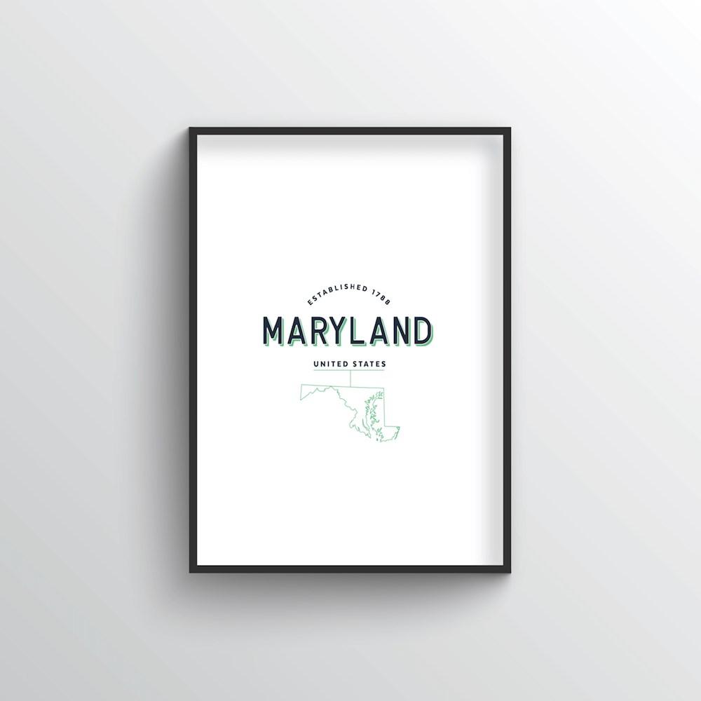 Maryland Word Art