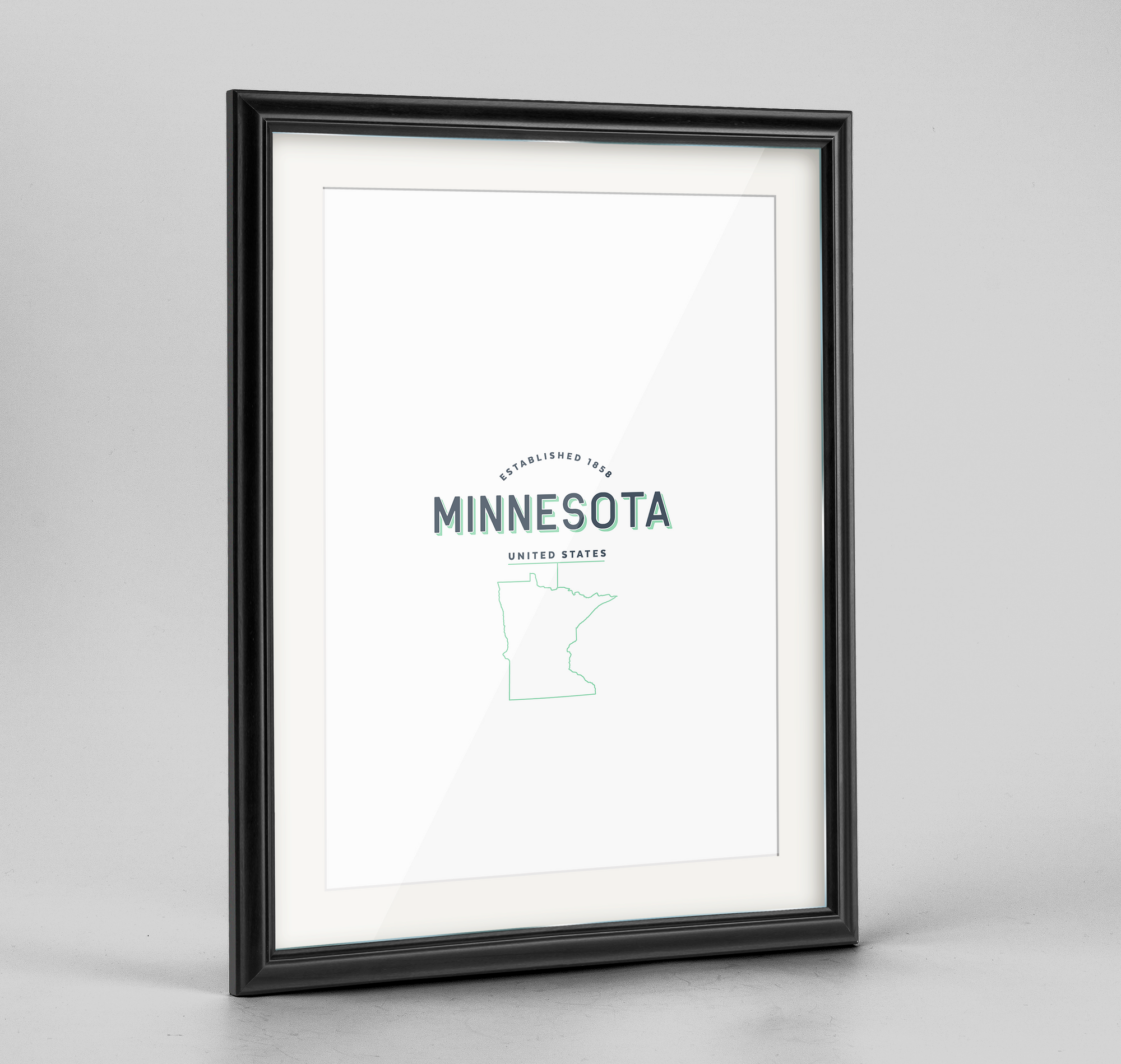 Minnesota Word Art Print - "Word Art" - Point Two Design