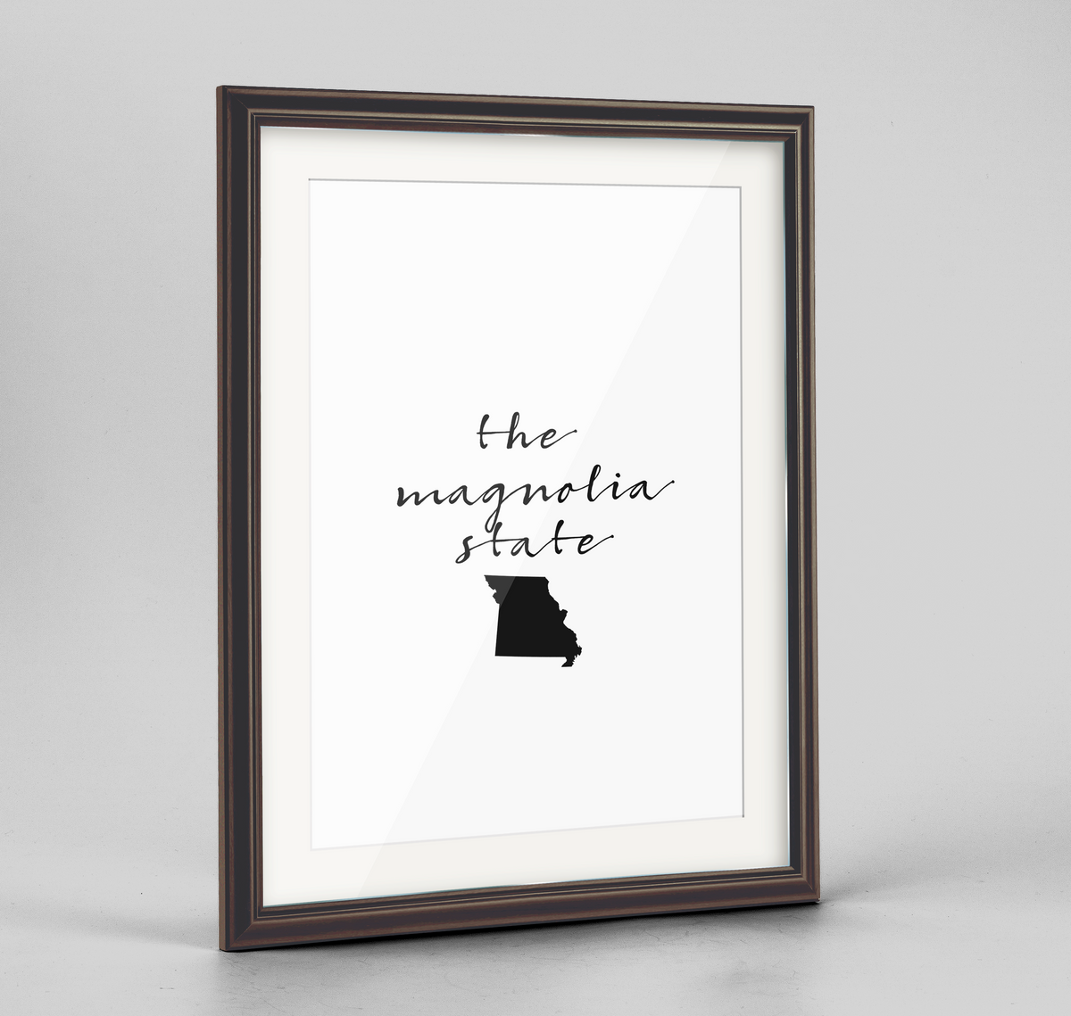 Missouri Word Art Frame Print - &quot;Slogan&quot;
