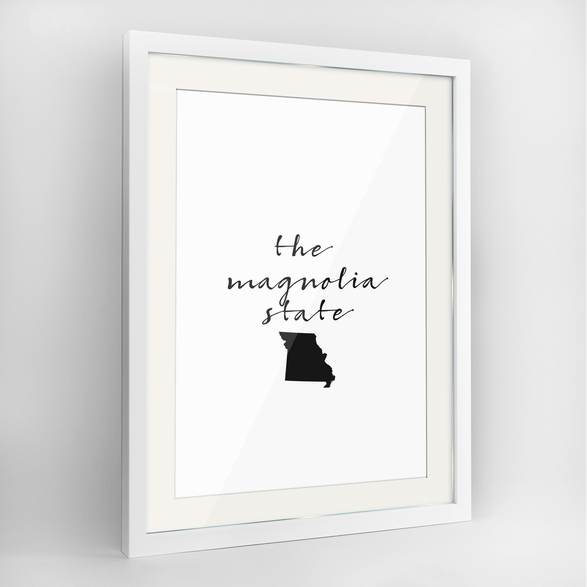 Missouri Word Art Frame Print - &quot;Slogan&quot;