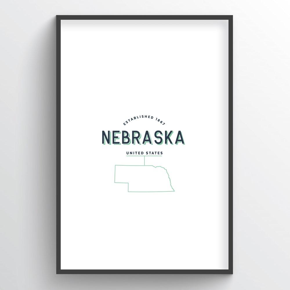 Nebraska Word Art