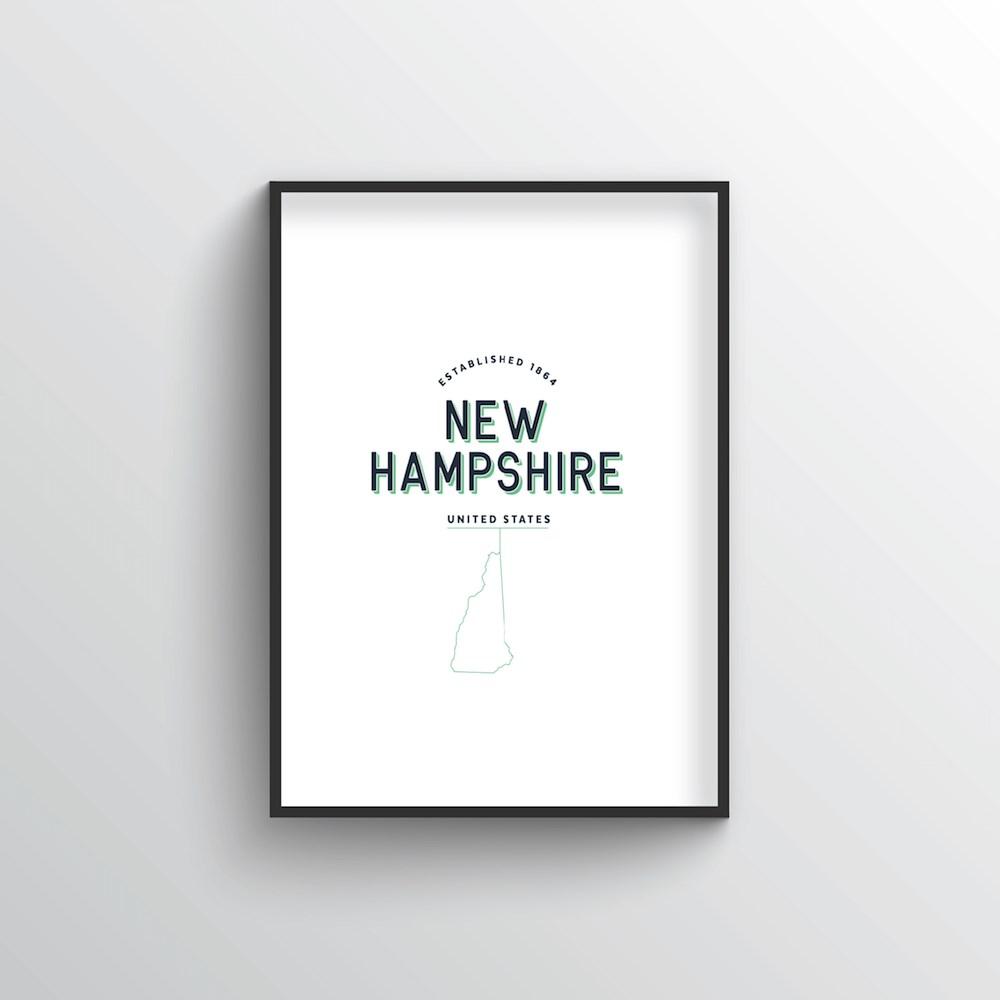 New Hampshire Word Art