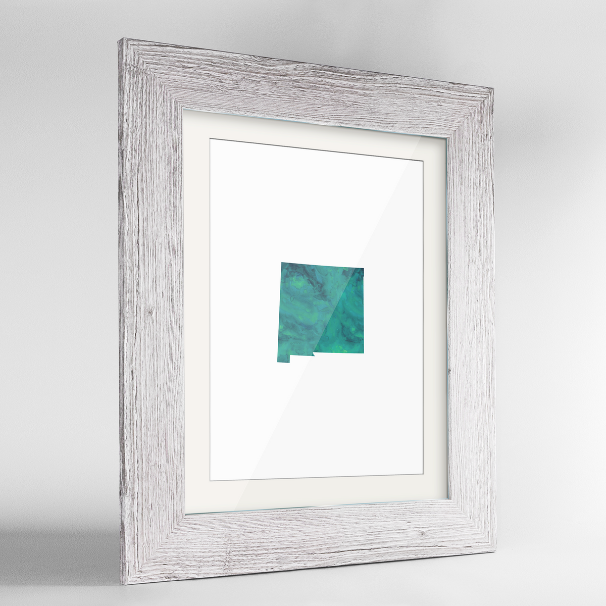 New Mexico Word Art Frame Print - &quot;Watercolor&quot;