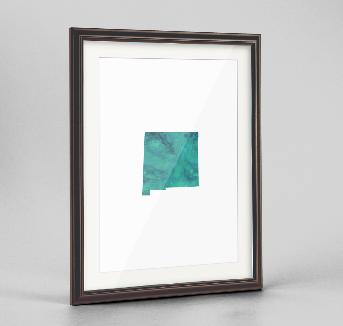 New Mexico Word Art Frame Print - &quot;Watercolor&quot;