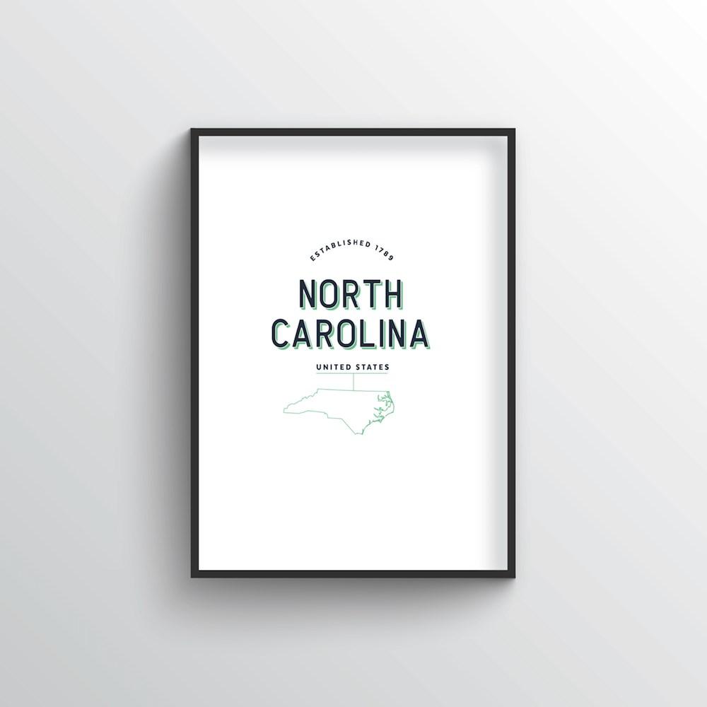 North Carolina Word Art