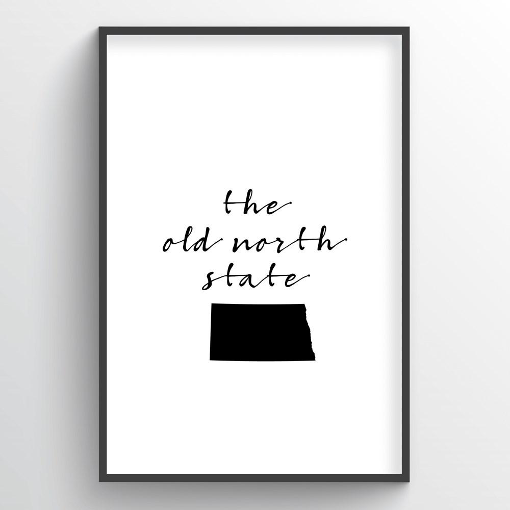 North Dakota Word Art - "Slogan"