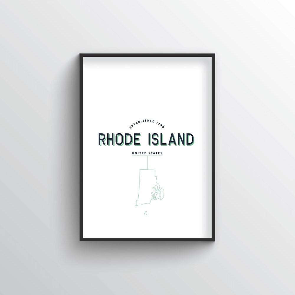 Rhode Island Word Art