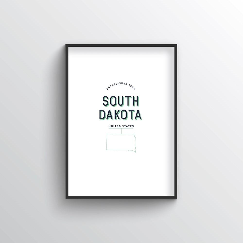 South Dakota Word Art