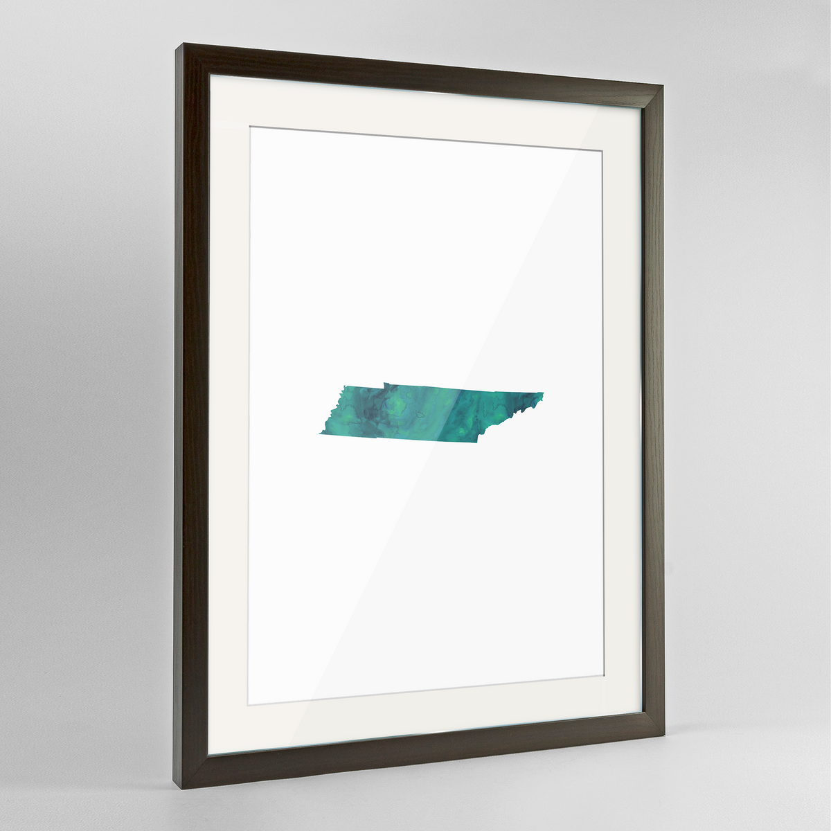 Tennessee Word Art Frame Print - &quot;Watercolor&quot;