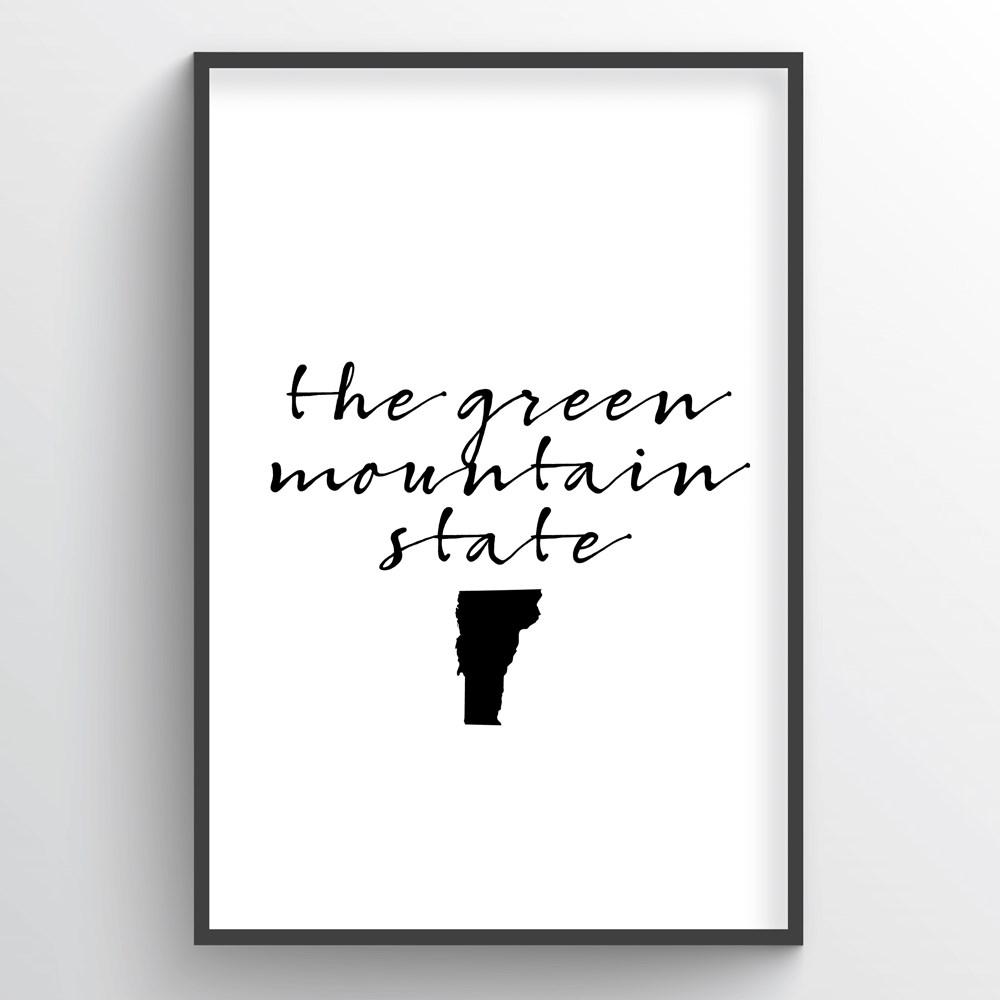 Vermont Word Art - "Slogan"