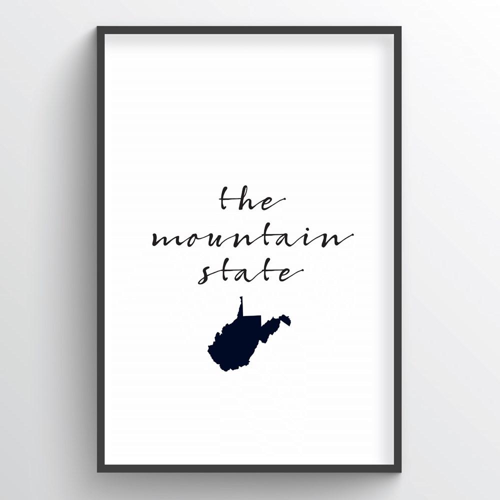West Virginia Word Art - "Slogan"