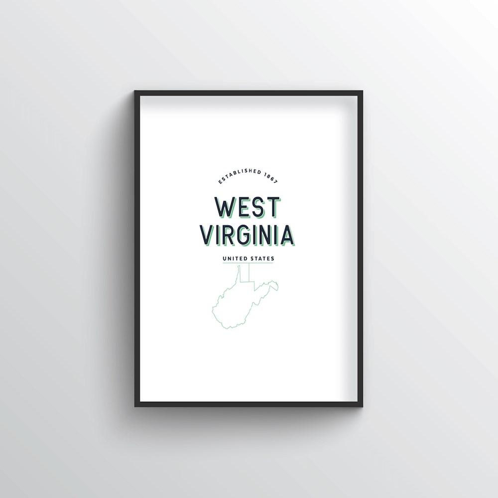 West Virginia Word Art