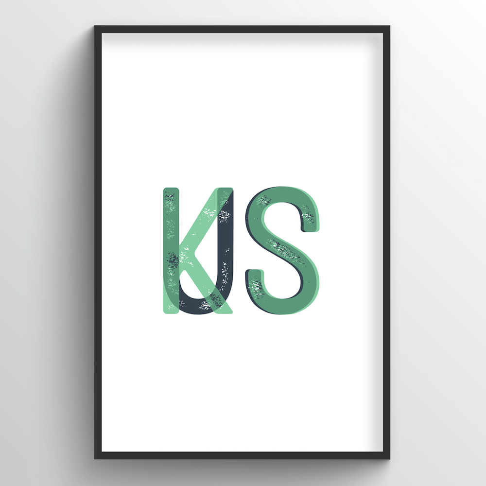 Kansas Word Art - "Initials"