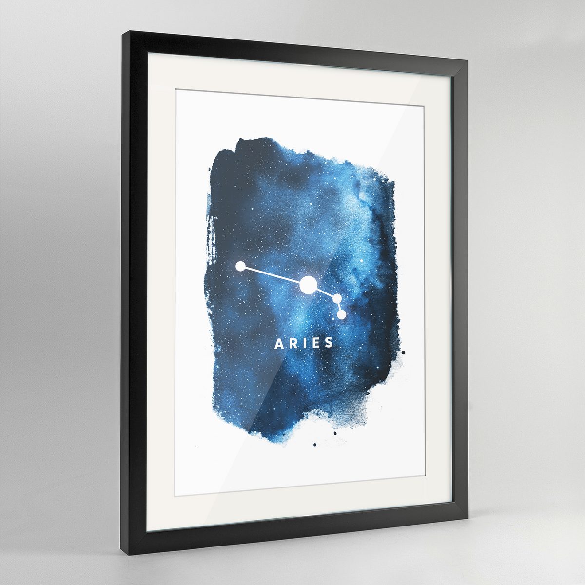 Zodiac Art Print - Aries - Framed