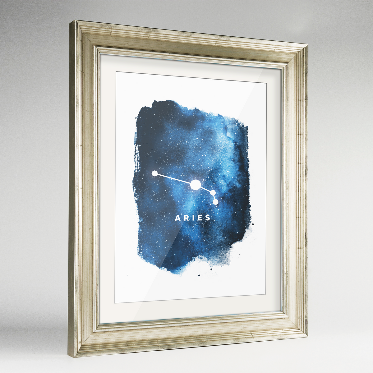 Zodiac Art Print - Aries - Framed