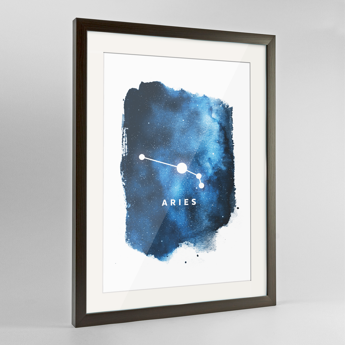 Zodiac Art Print - Aries - Framed