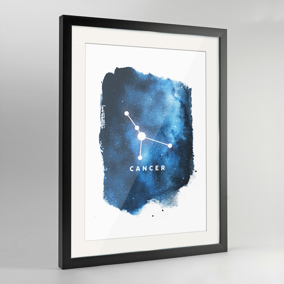 Zodiac Art Print - Cancer - Framed